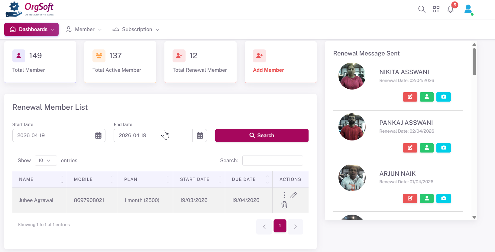 Gym Management System